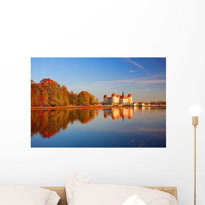 Schloss Moritzburg Im Herbst Wall Decal shown on a wall