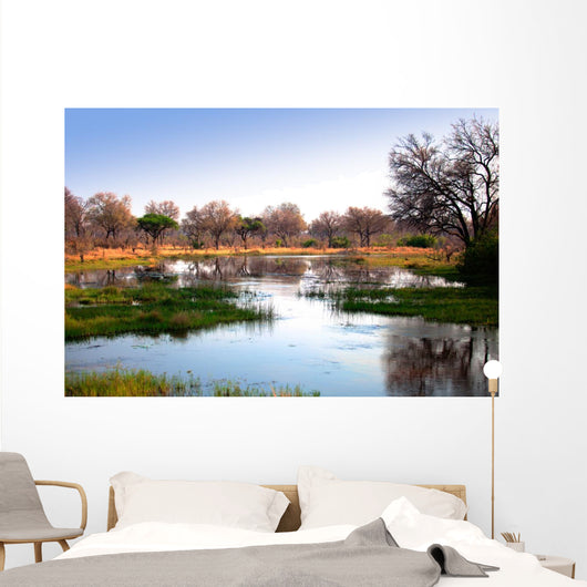 African water reflection Wall Mural