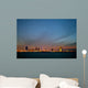Bahrain skyline and the dark cloud during dusk Wall Mural