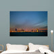 Bahrain skyline and the dark cloud during dusk Wall Mural
