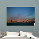 Bahrain skyline and the dark cloud during dusk Wall Mural
