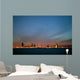 Bahrain skyline and the dark cloud during dusk Wall Mural