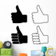 Thumbs up Wall Decal