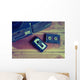 old cassette tape and player ,vintage style Wall Mural