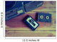 old cassette tape and player ,vintage style Wall Mural