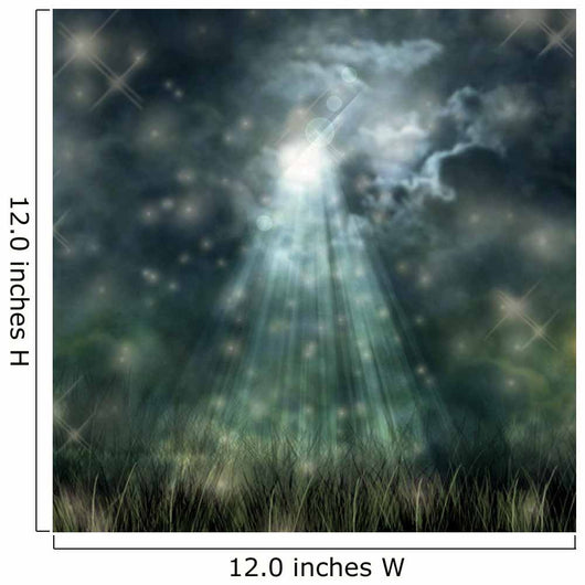 Mystical moonlight flowing from the dark sky to the ground Wall Mural