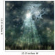 Mystical moonlight flowing from the dark sky to the ground Wall Mural