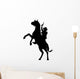 Horseback cowboy Wall Decal