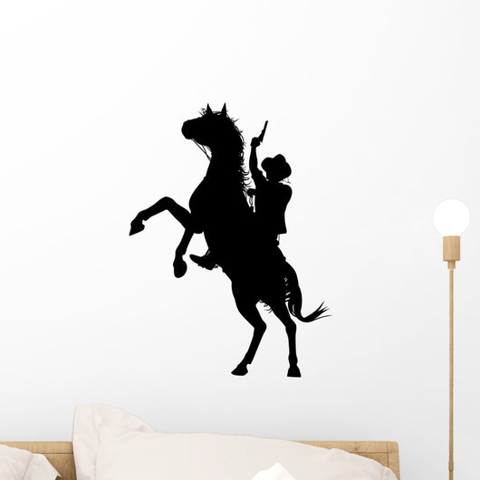 Horseback cowboy Wall Decal