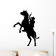 Horseback cowboy Wall Decal