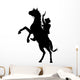 Horseback cowboy Wall Decal