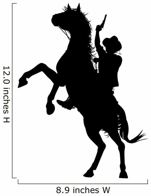 Horseback cowboy Wall Decal