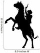 Horseback cowboy Wall Decal
