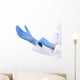 Doctor putting on sterile gloves isolated on white Wall Decal