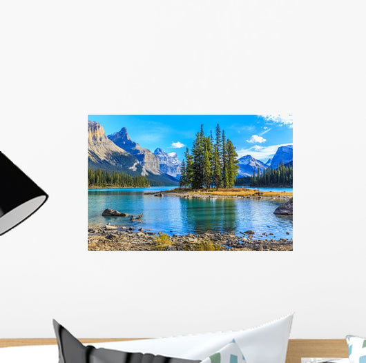 Spirit Island in Maligne Lake Wall Mural