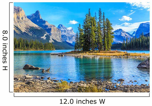 Spirit Island in Maligne Lake Wall Mural