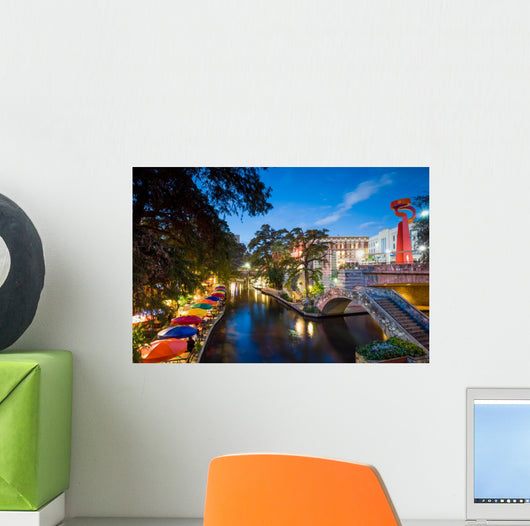 River Walk San Antonio Wall Decal