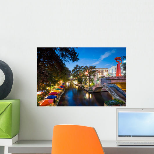 River Walk San Antonio Wall Decal