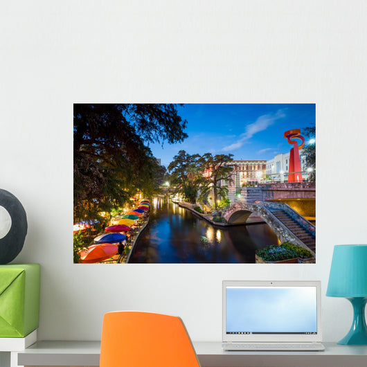River Walk San Antonio Wall Decal