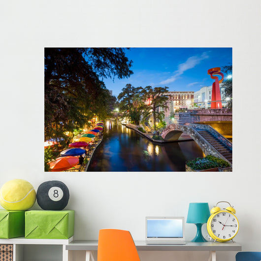 River Walk San Antonio Wall Decal