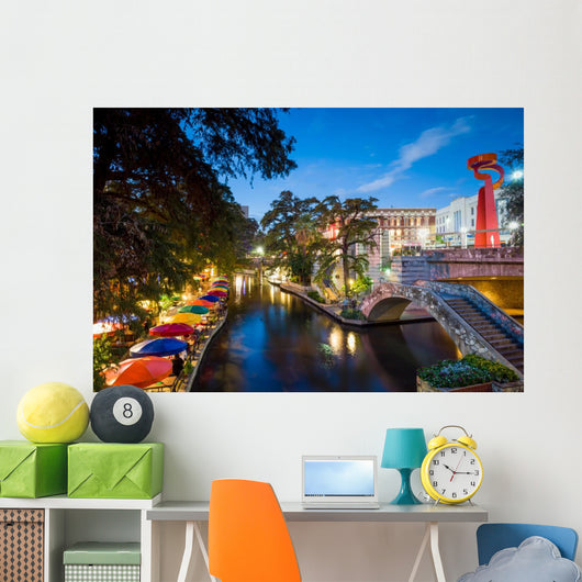 River Walk San Antonio Wall Decal