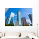 Skyscrapers against blue sky in downtown of Houston, Texas Wall Mural