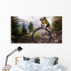 Sport. Mountain Bike cyclist riding single track Wall Mural