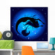 Blue Moon Mermaid Wall Mural