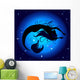 Blue Moon Mermaid Wall Mural