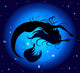 Blue Moon Mermaid Wall Decal