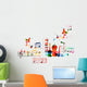 Colorful musical instruments design Wall Decal