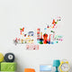 Colorful musical instruments design Wall Decal