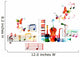 Colorful musical instruments design Wall Decal