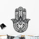 drawn hamsa symbol Wall Decal