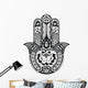 drawn hamsa symbol Wall Decal