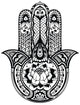 Drawn Hamsa Symbol Wall Decal