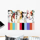 Collage Fashion Illustrations.woman portrait .ashion background Wall Mural