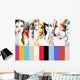 Collage Fashion Illustrations.woman portrait .ashion background Wall Mural
