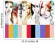 Collage Fashion Illustrations.woman portrait .ashion background Wall Mural