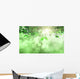 Leaves and grass against a defocussed background Wall Mural