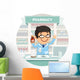 Apothecary behind the Counter at Pharmacy Round Banner Wall Decal
