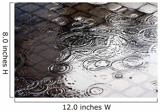 Rain in the city Wall Mural