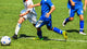 Young Soccer Players In Action Wall Decal