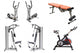 Exercise Machines Isolated On White Background Wall Decal