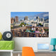 Friends party gathering on rooftop Wall Mural