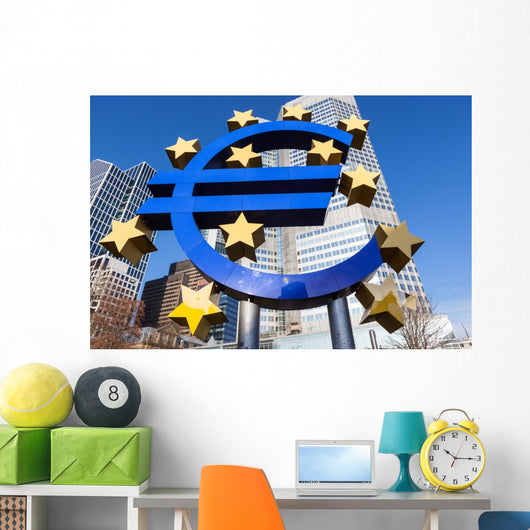 Euro sign in Frankfurt am Main Wall Mural