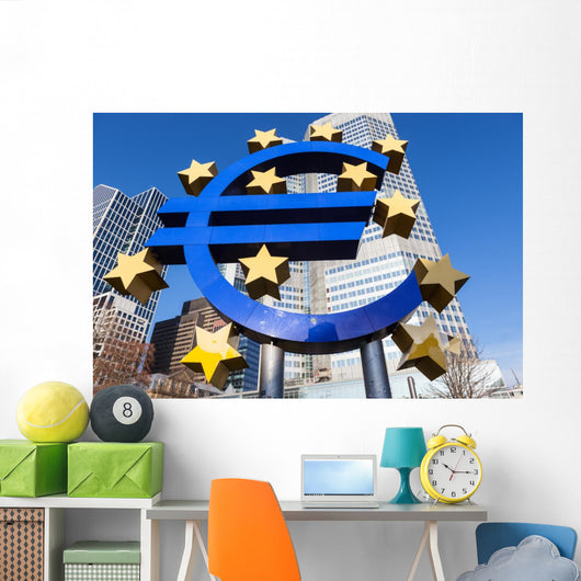 Euro sign in Frankfurt am Main Wall Mural