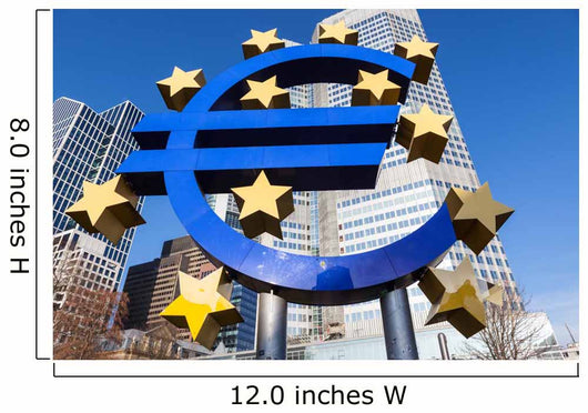 Euro sign in Frankfurt am Main Wall Mural