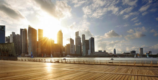 Cbd Of Singapore At Sunset Wall Decal