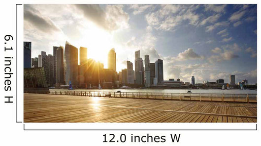 CBD of Singapore at sunset Wall Mural